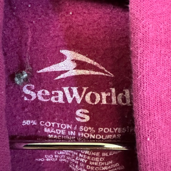 Retro Sea World Amusement Park Pink Women’s S Hoodie - Picture 5 of 5